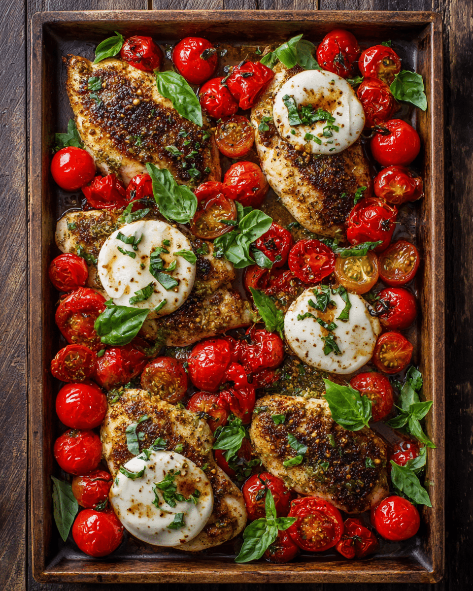 Sheet Pan Caprese Chicken