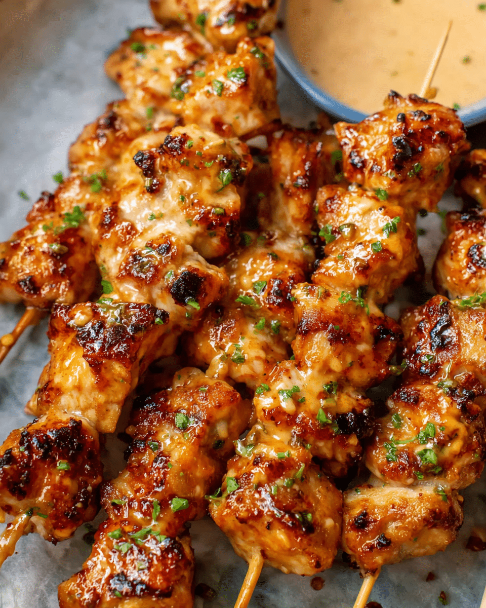 Bang Bang Chicken Skewers
