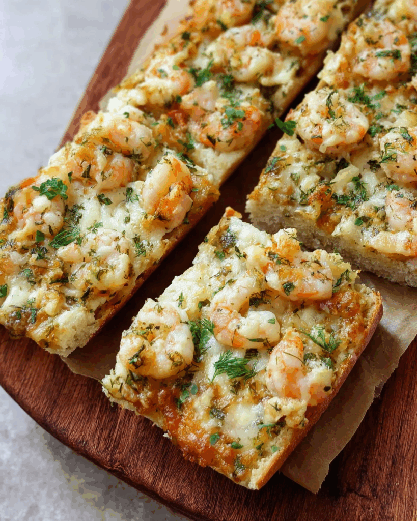 Cheesy Shrimp Ciabatta