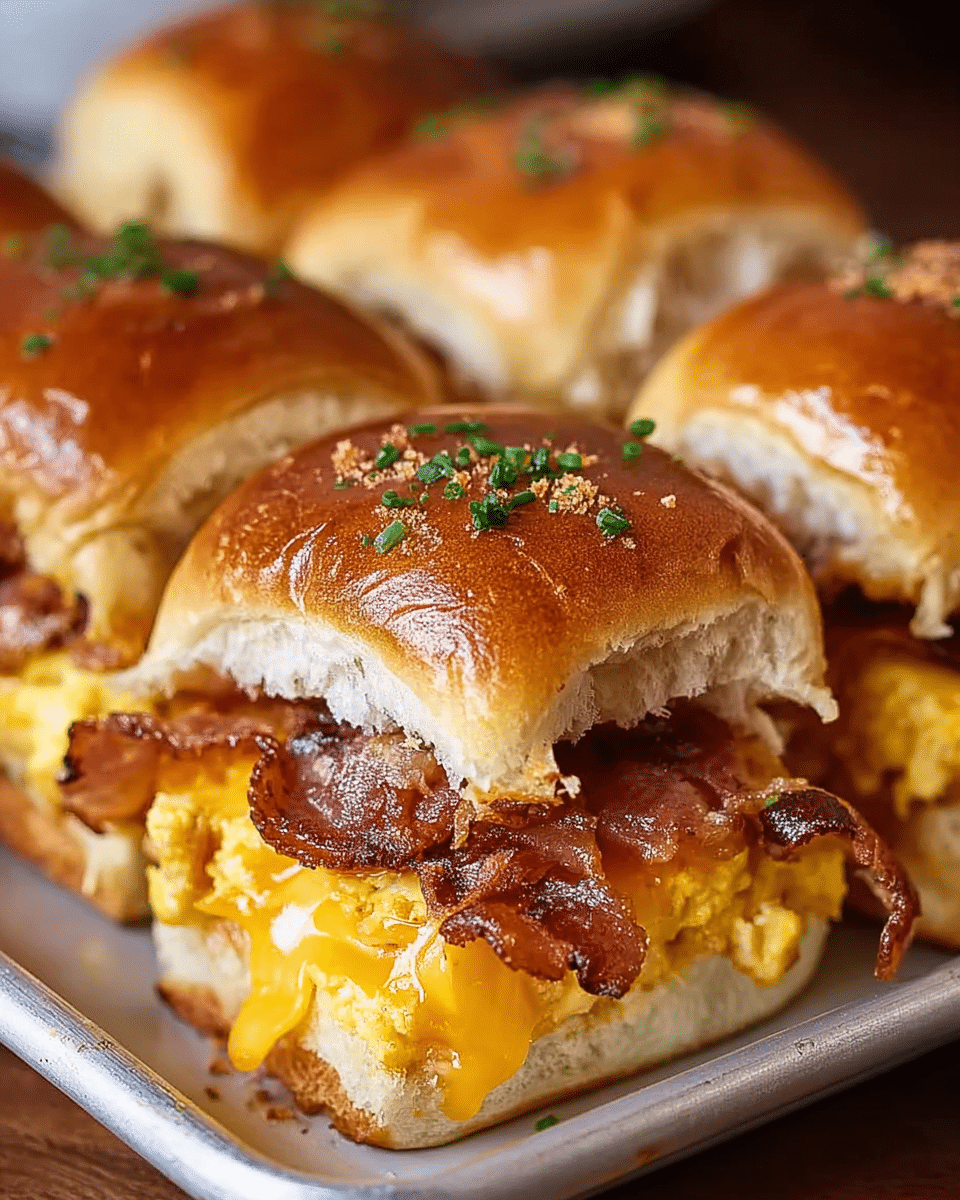 Crack Breakfast Sliders (Bacon Egg & Cheese)