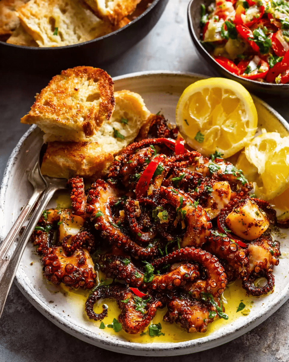 Crispy Marinated Baby Octopus
