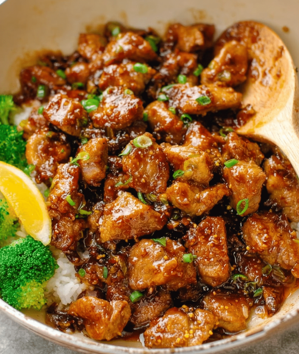 Honey Garlic Pork Rice Bowl