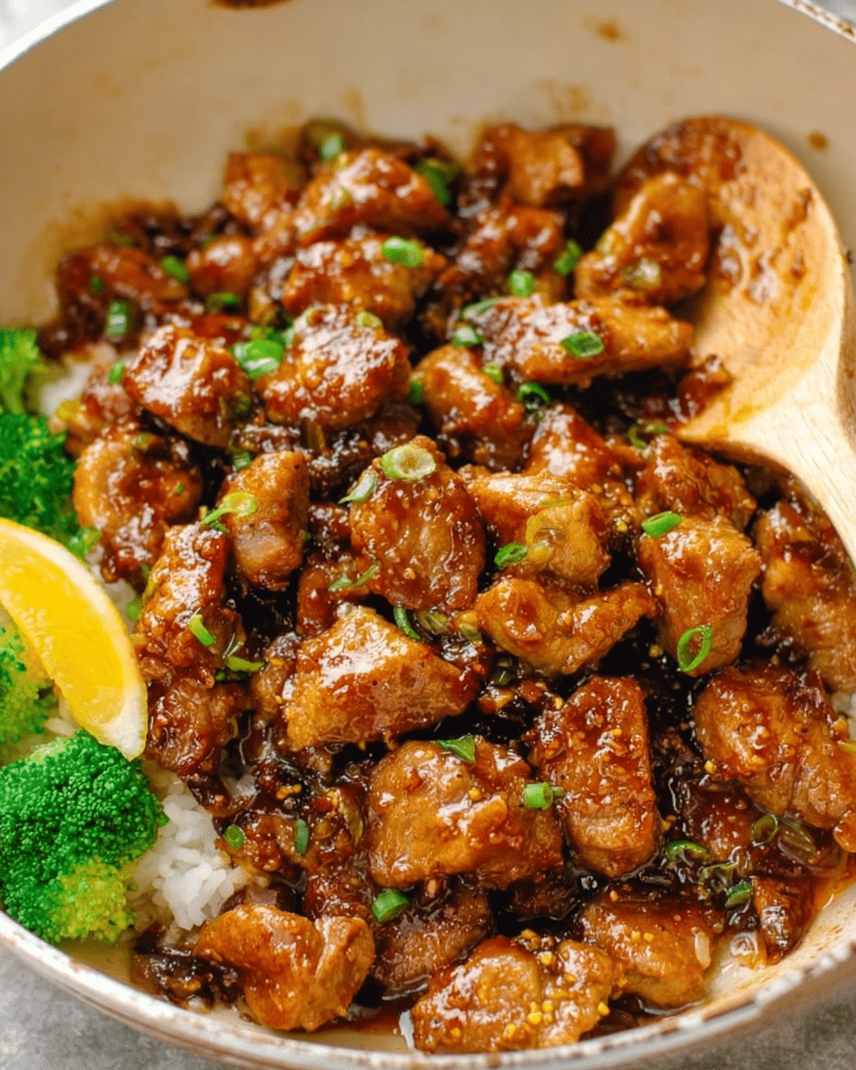 Honey Garlic Pork Rice Bowl