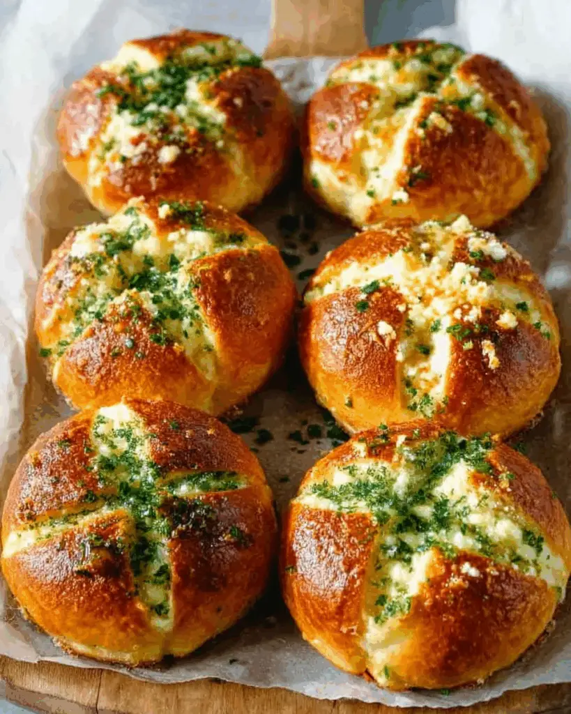 Korean Cream Cheese Garlic Bread