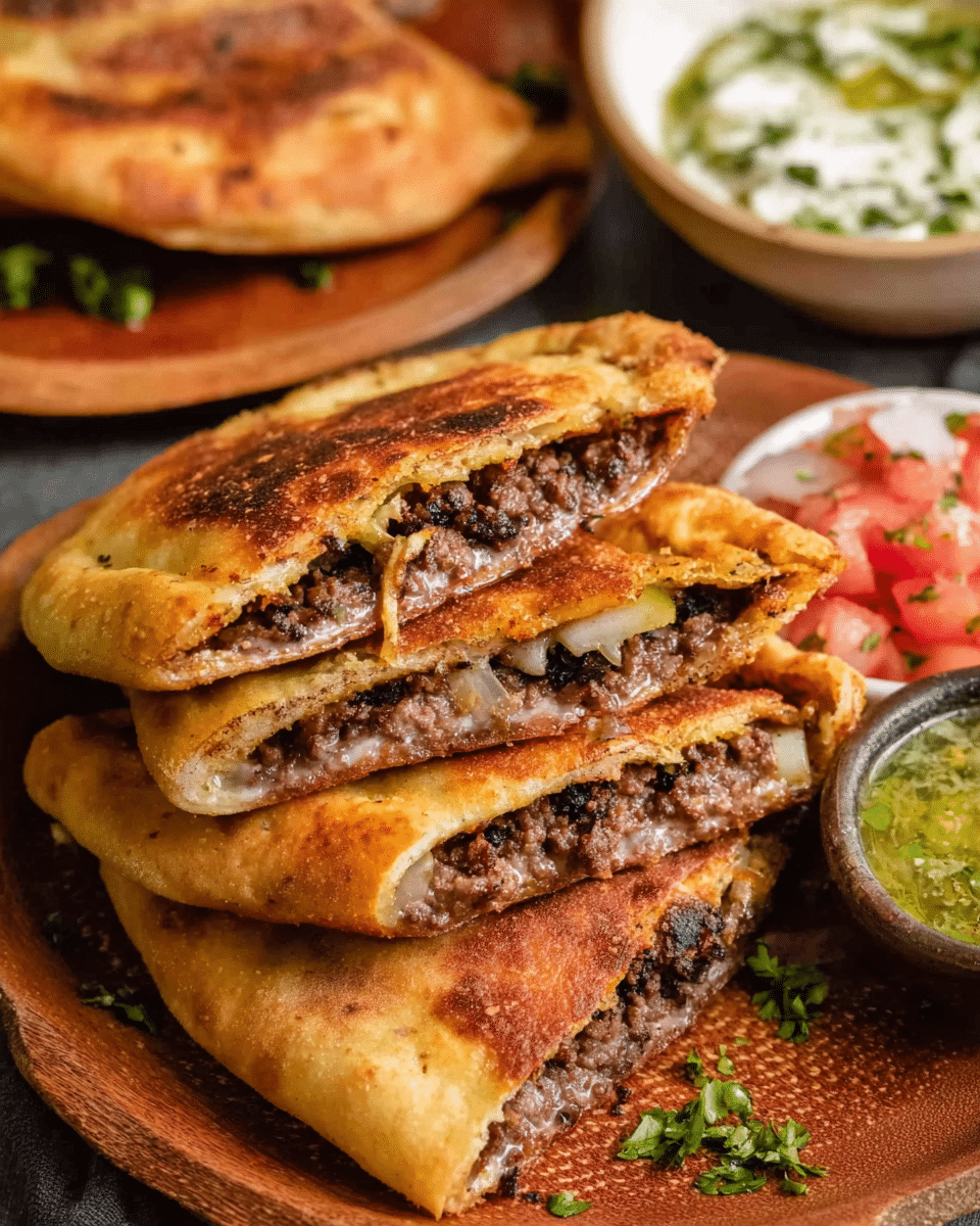Meat Stuffed Pitas (Palestinian Arayes)