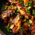 Sticky Lemongrass Chilli Air Fryer Chicken Wings