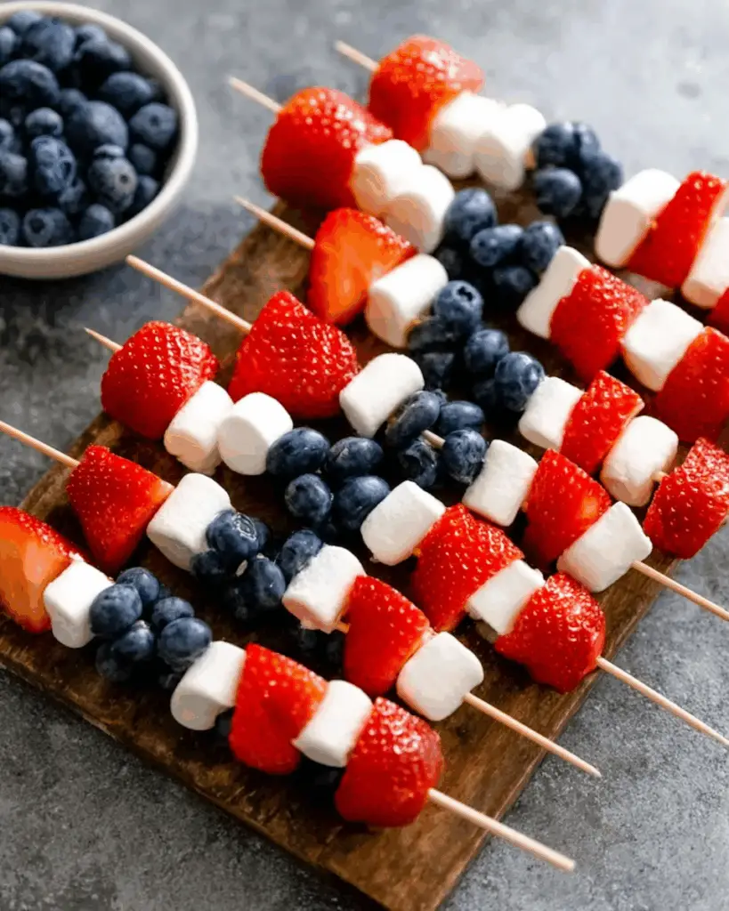 4th of July Fruit Kabobs