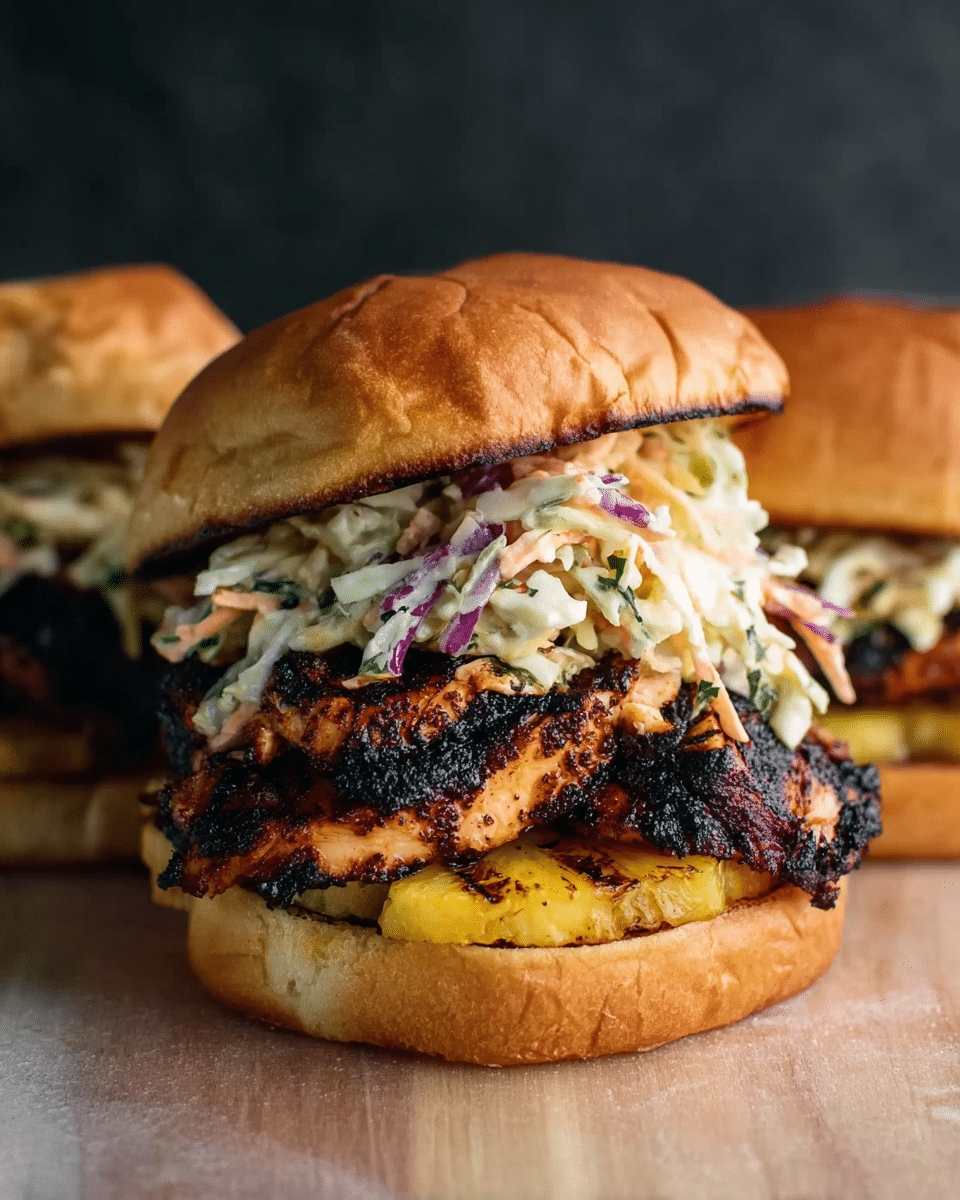 Grilled Jerk Chicken Sandwiches
