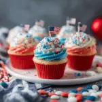 Patriotic Bomb Pop Cupcakes
