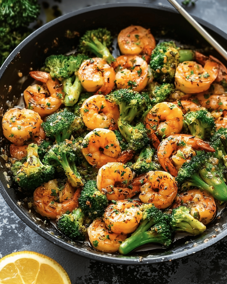 Garlic Butter Shrimp Broccoli