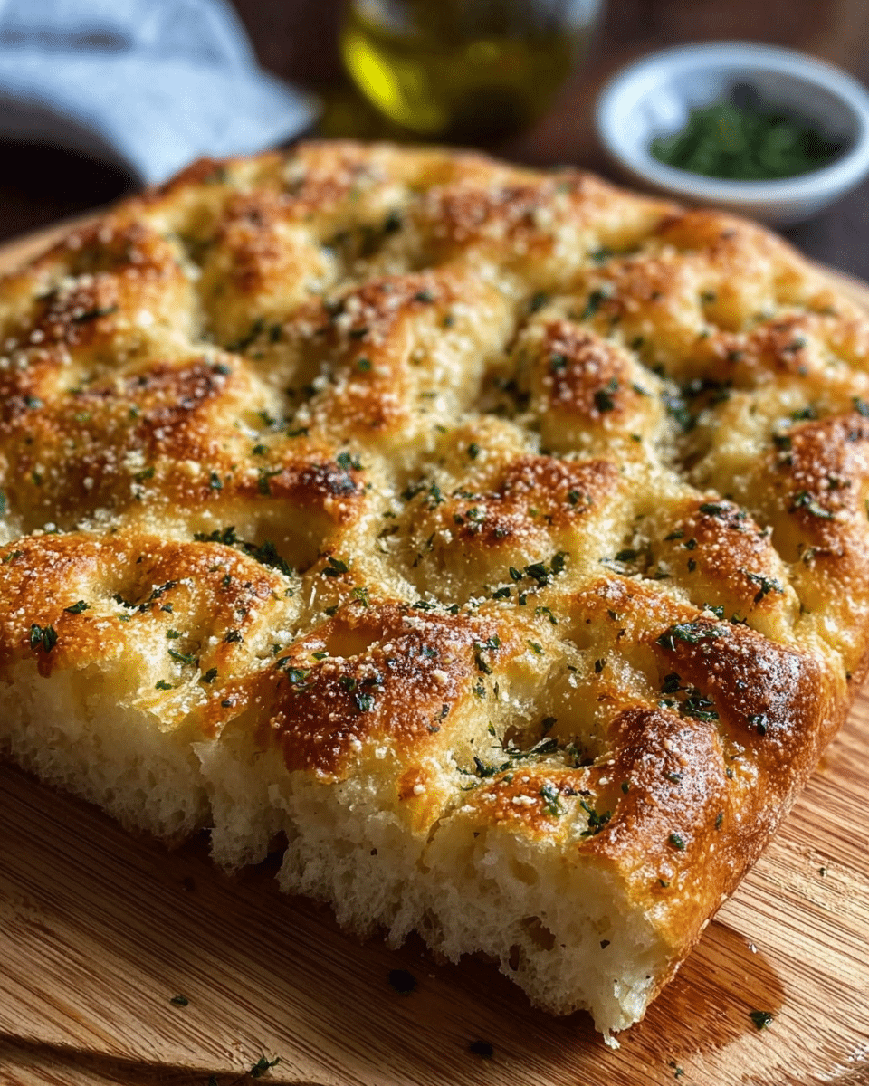 Garlic Parmesan Focaccia