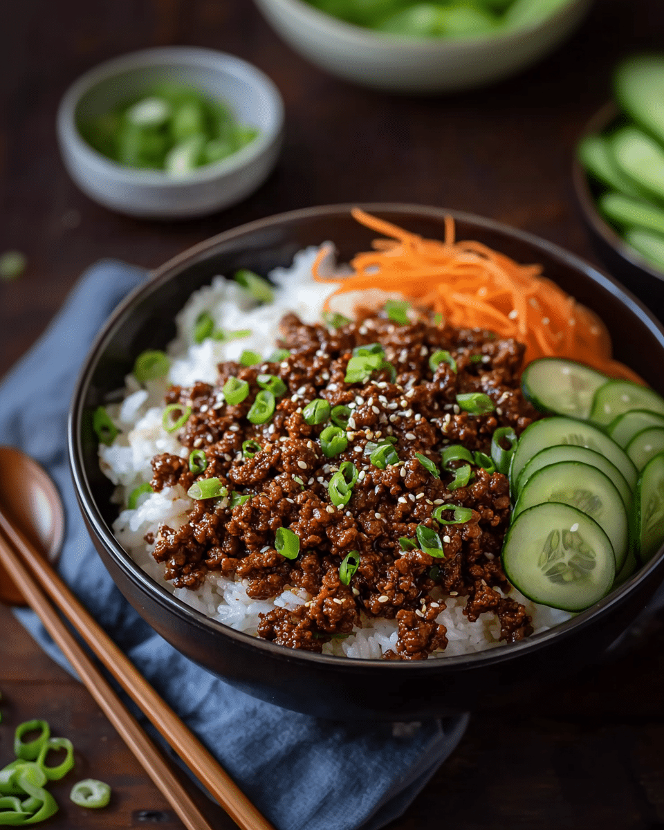 Korean Ground Beef Bowl