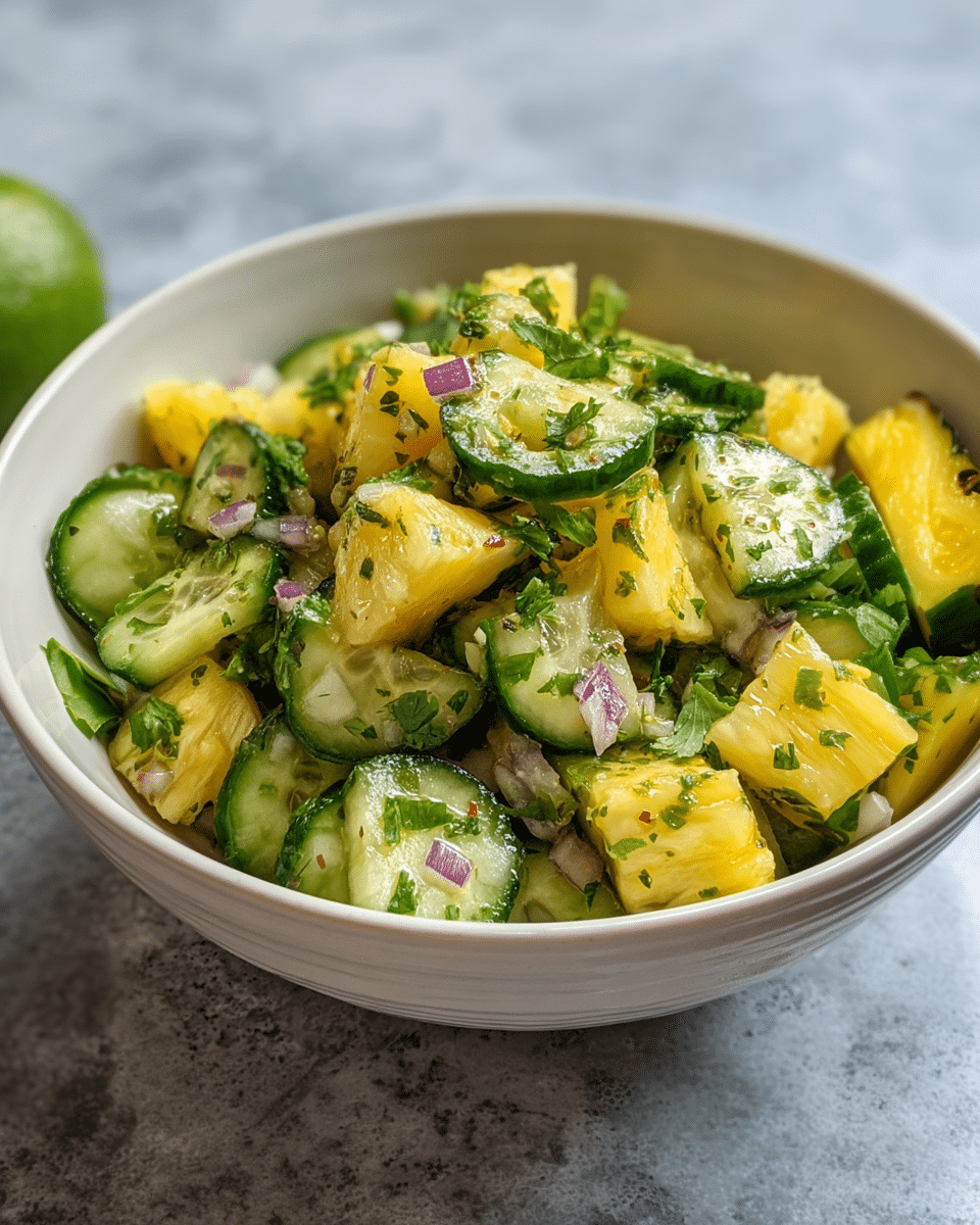 Pineapple Cucumber Salad