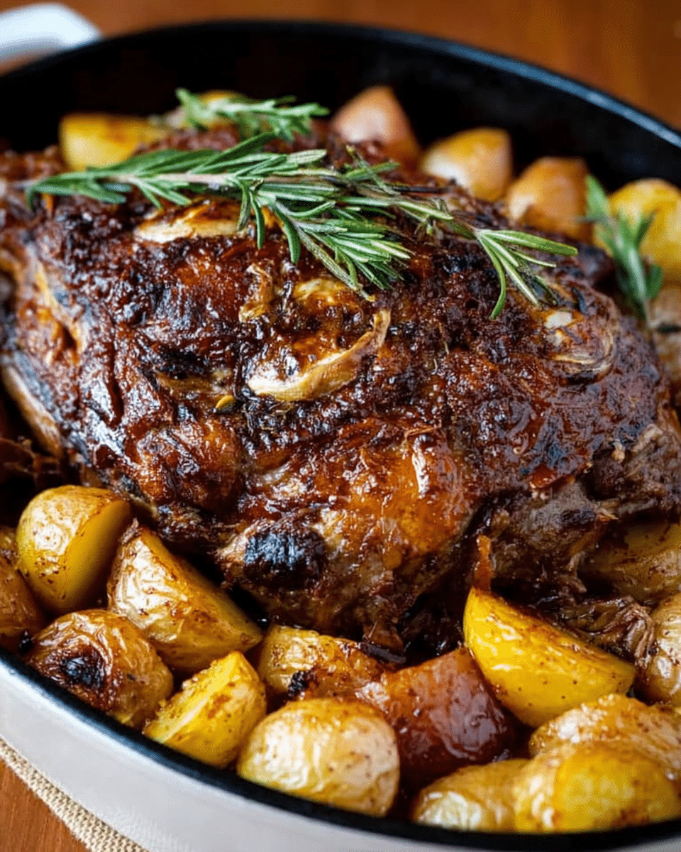 Rosemary and Garlic Lamb Leg