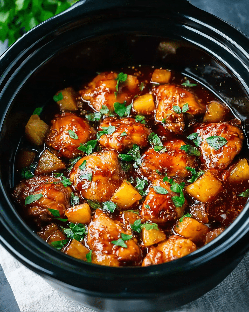 Sweet Hawaiian Crockpot Chicken