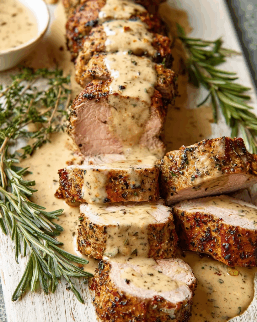 Pork Tenderloin with Dijon Cream Sauce