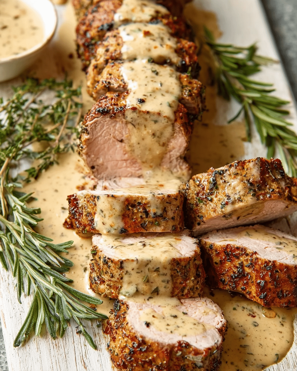 Pork Tenderloin with Dijon Cream Sauce