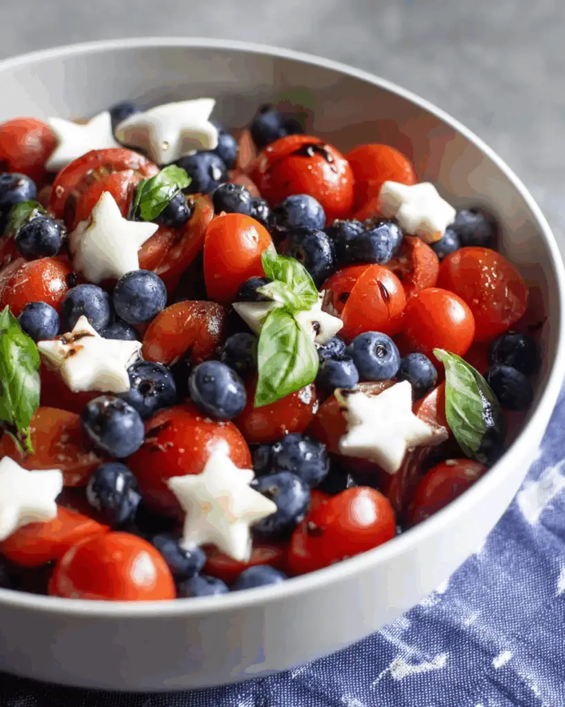 Red, White & Blue Caprese Salad
