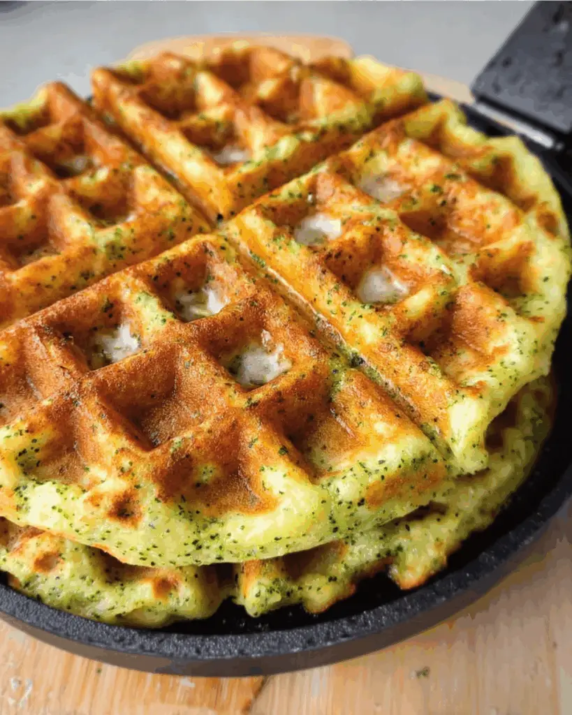 Broccoli & Cheese Waffles
