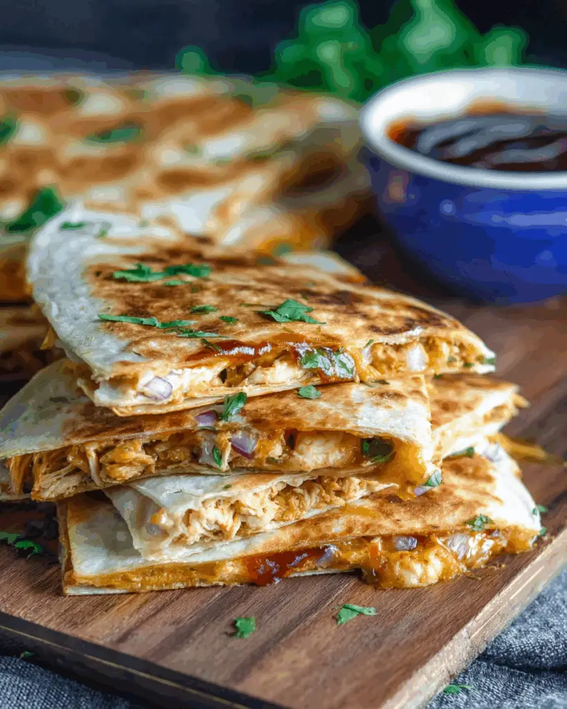 Cheesy Barbecue Chicken Quesadillas