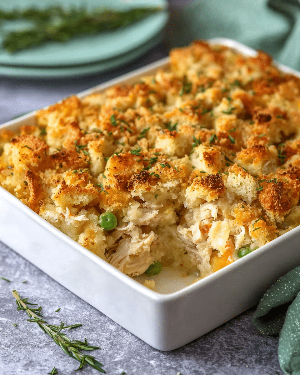 Chicken Stuffing Casserole