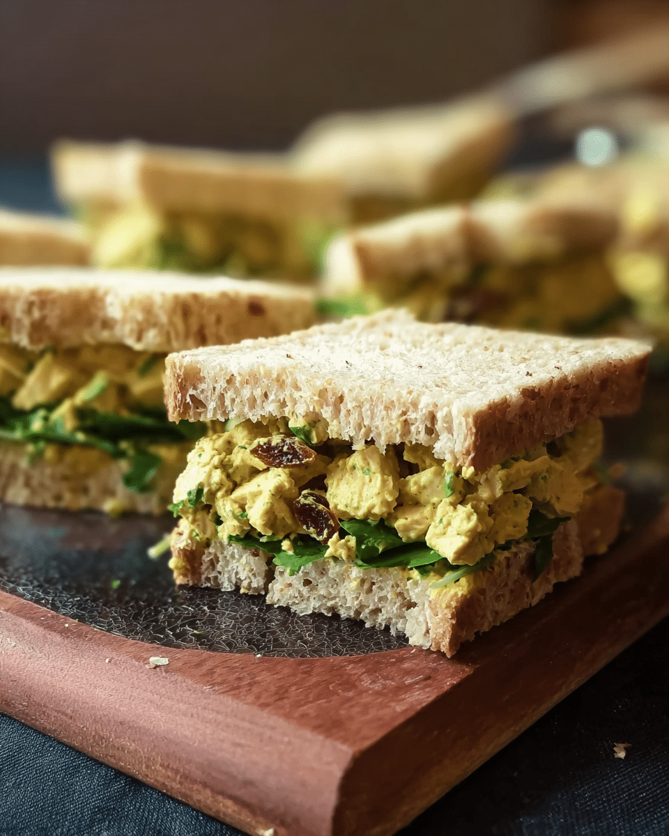 Coronation Chicken Salad Sandwiches
