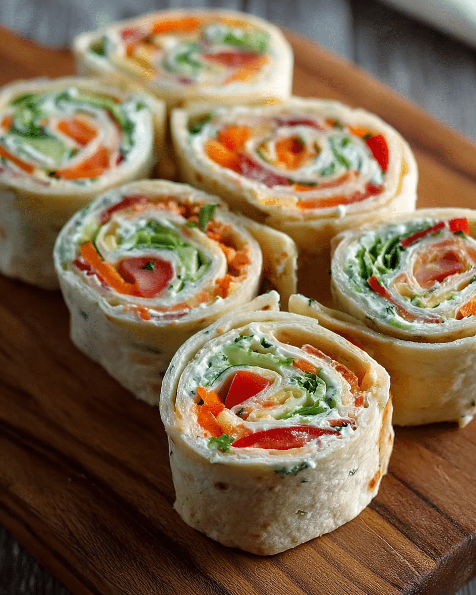 Fresh Vegetable Tortilla Roll Ups