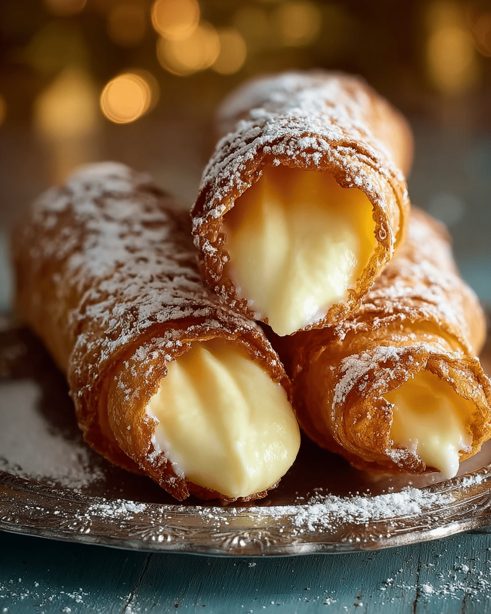 Italian Cream-Filled Cannoncini