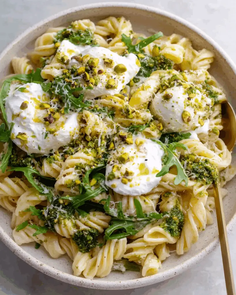 Lemon Burrata Pasta Salad