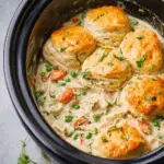 Slow Cooker Chicken and Biscuits