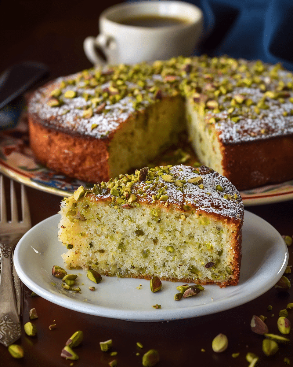 Pistachio Ricotta Cake