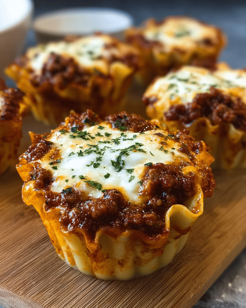 Beef Mince Lasagna Cups