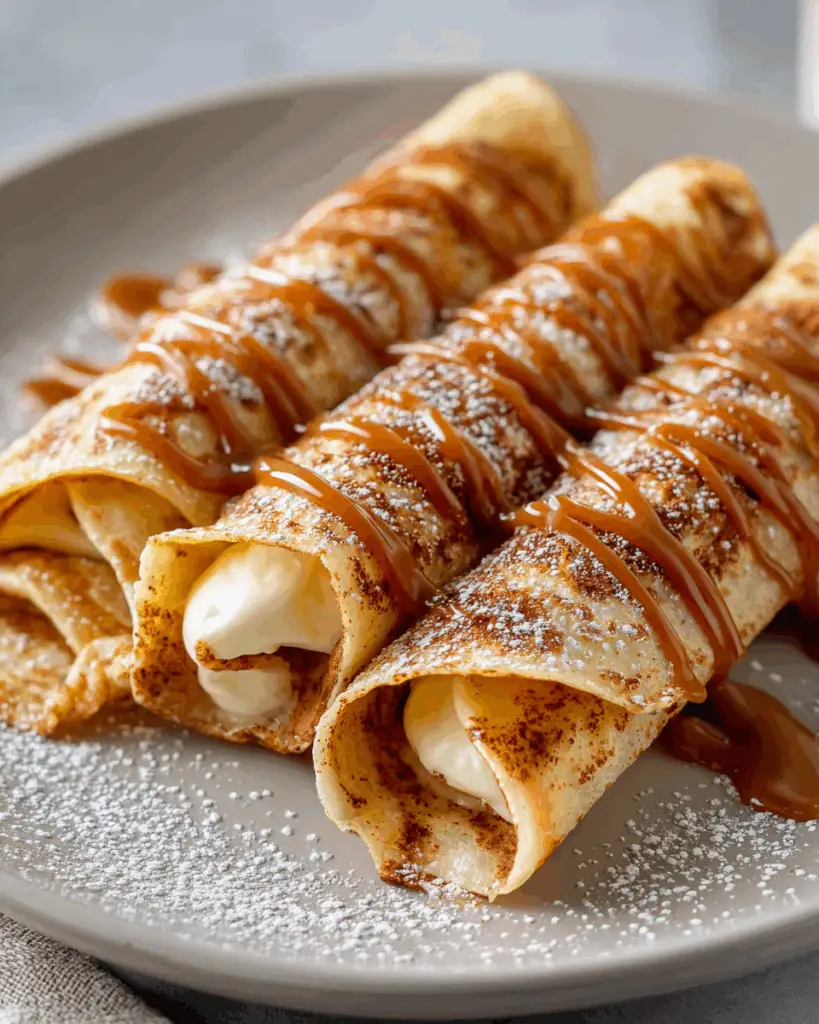 Cinnamon Roll Protein Crepes