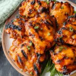 Grilled Honey Buffalo Chicken Thighs