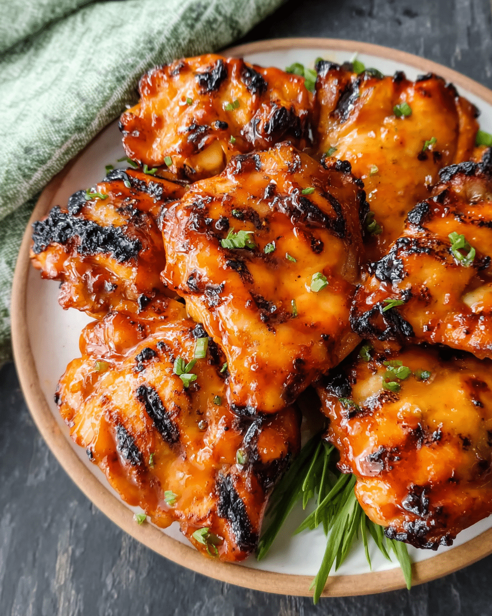 Grilled Honey Buffalo Chicken Thighs Grilled Honey Buffalo Chicken Thighs