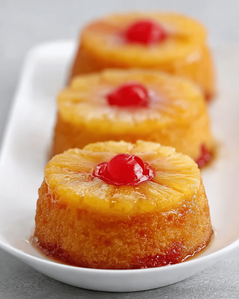 Mini Pineapple Upside Down Cakes