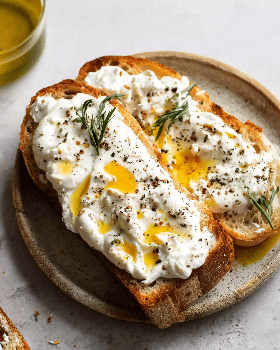 Creamy Truffle Burrata Toast