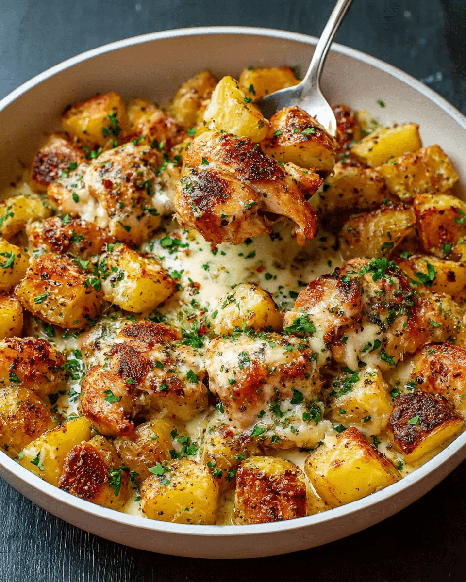 Garlic Parmesan Chicken and Potatoes