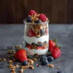 Greek Yogurt Parfait with Granola and Berries