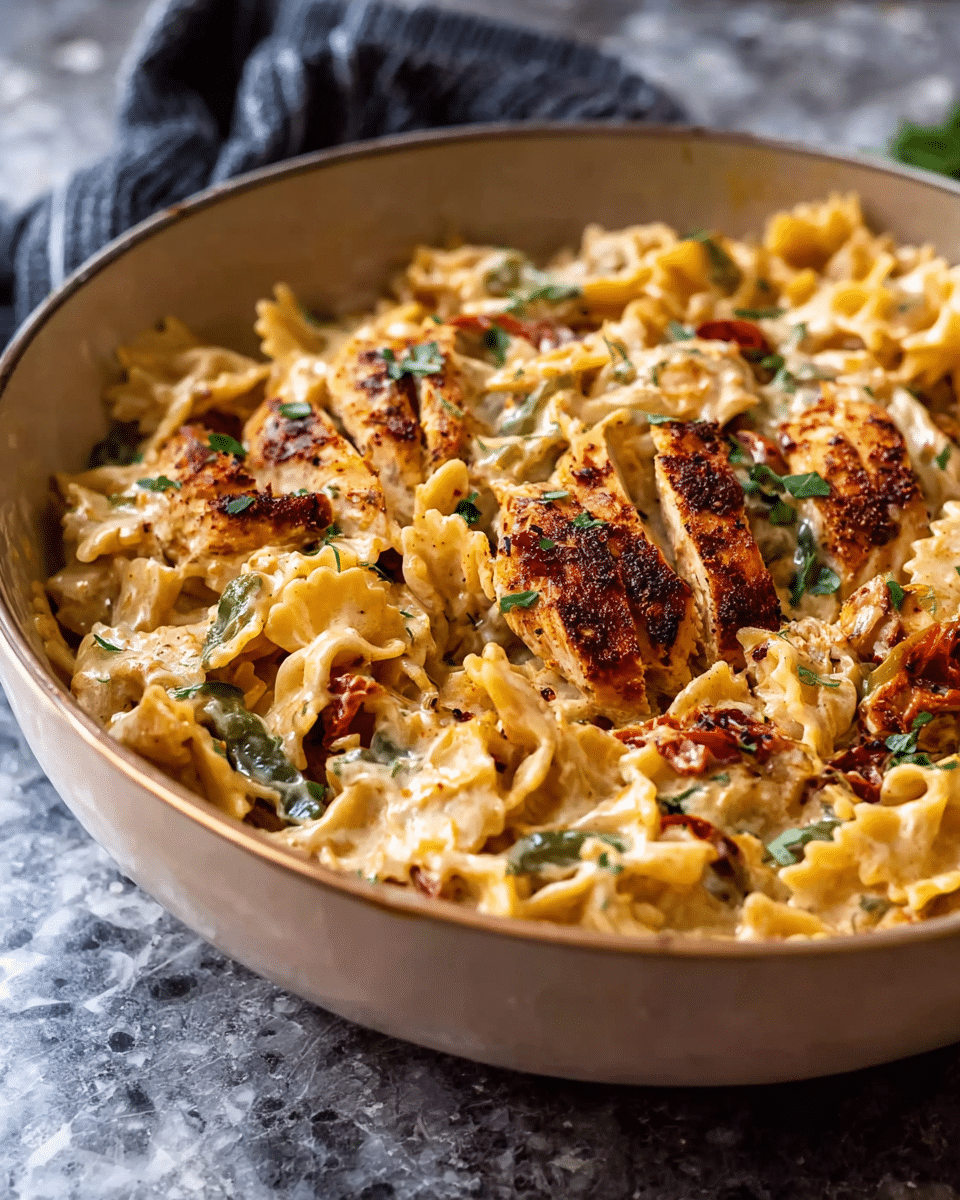 One Pot Cajun Ranch Chicken Pasta