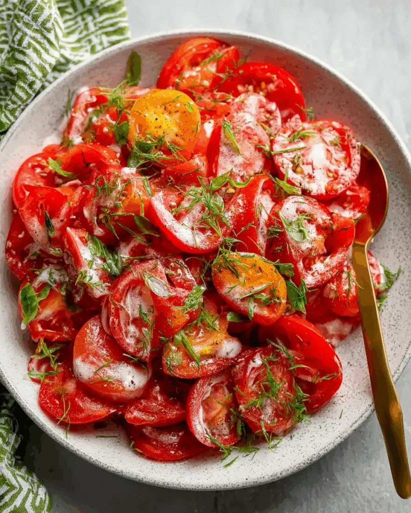 Tomato Garlic Salad
