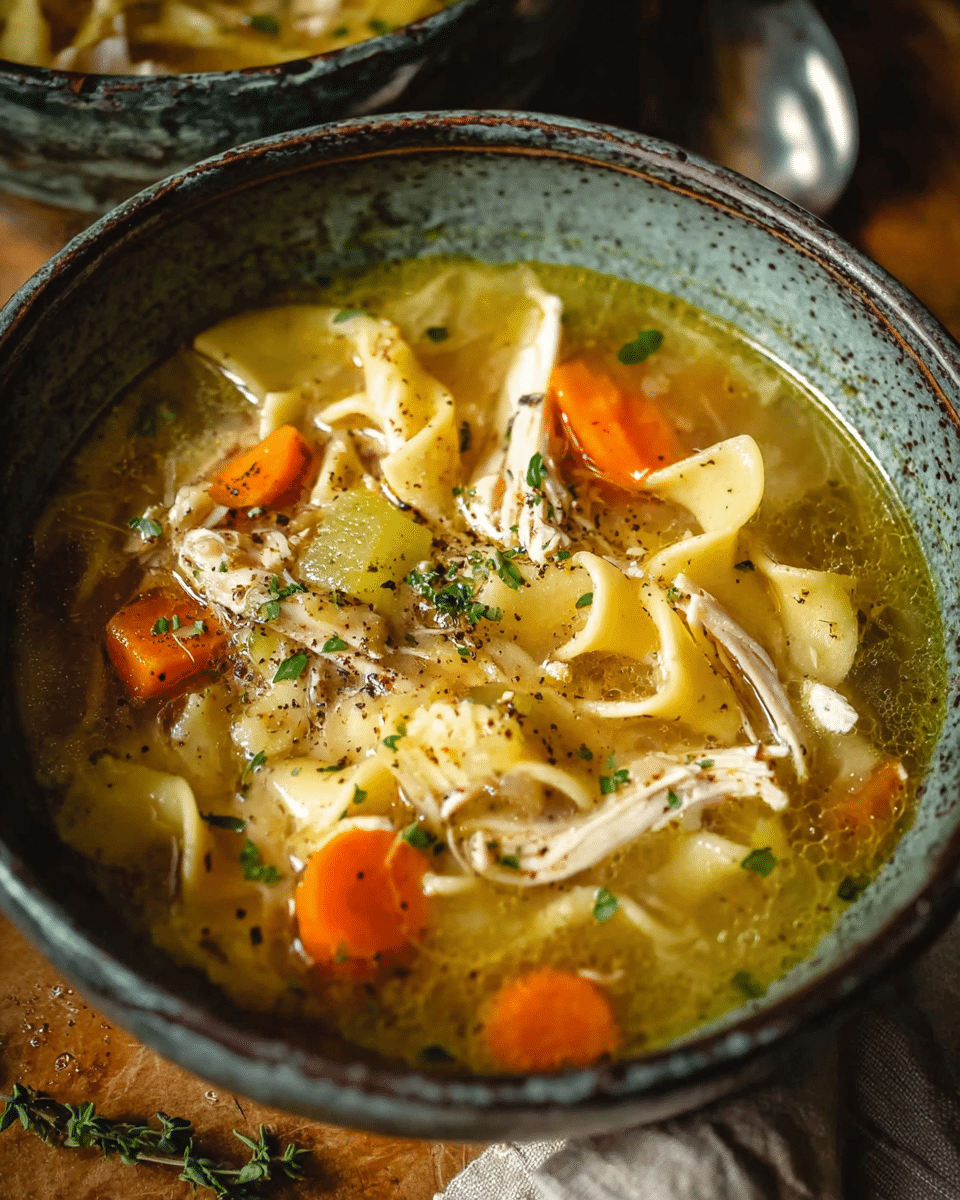 Roasted Chicken Noodle Soup