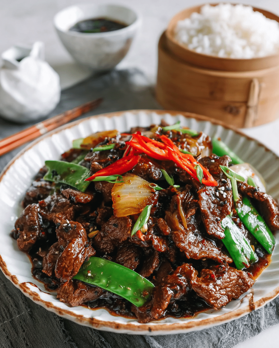 Beef with Black Bean Sauce
