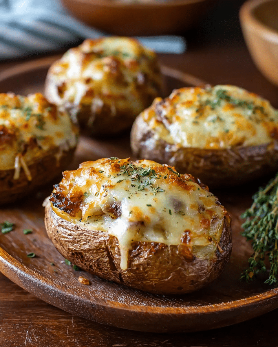French Onion Stuffed Potatoes