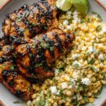 Grilled Hot Honey Chicken with Sweet Corn Salad