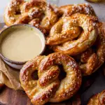 Hard Cider Pretzels with Creamy Honey Mustard
