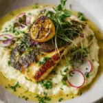 Grilled Sea Bass with Herb Butter