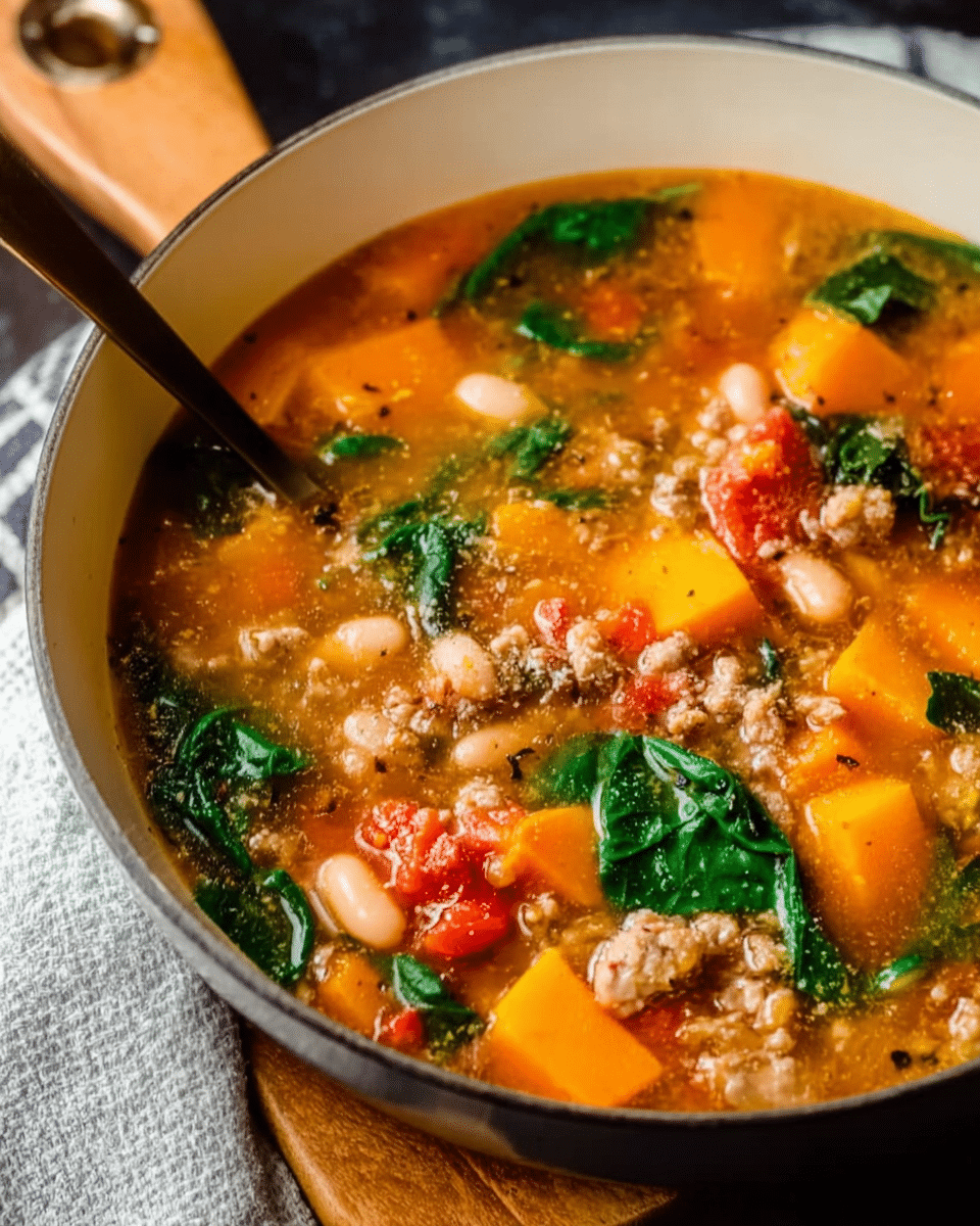 Butternut Squash and Sausage Soup