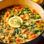 Double White Bean Lemon Stew