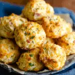 Ham and Cheese Drop Biscuits